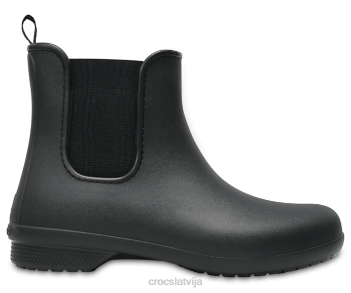 freesail chelsea boot sievietes Crocs kurpes N46T218 melns