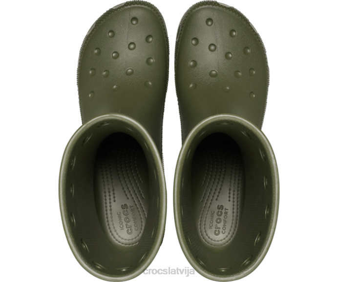 klasisks zābaks sievietes Crocs kurpes N46T210 Zaļā armija