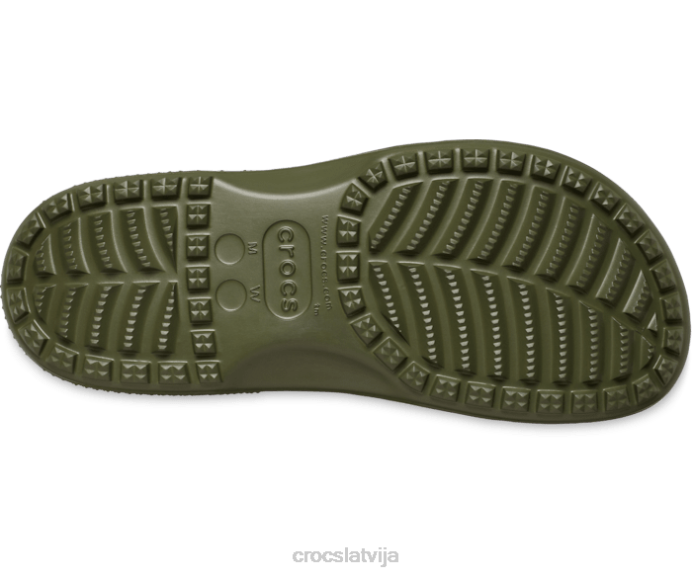 klasisks zābaks sievietes Crocs kurpes N46T210 Zaļā armija
