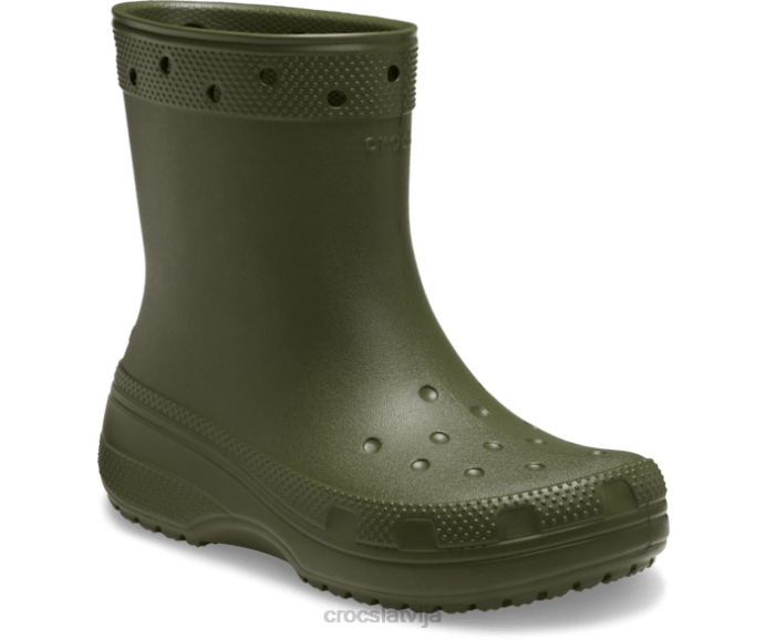 klasisks zābaks sievietes Crocs kurpes N46T210 Zaļā armija