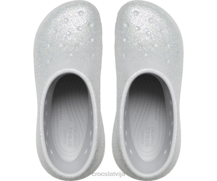 simpātiju mirdzošs zābaks sievietes Crocs kurpes N46T215 atmosfēra