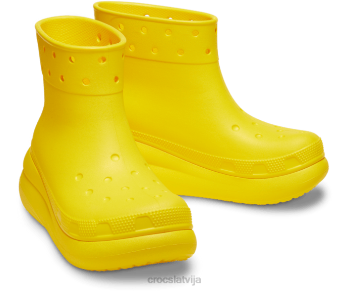 simpātiju zābaks sievietes Crocs kurpes N46T203 citronu