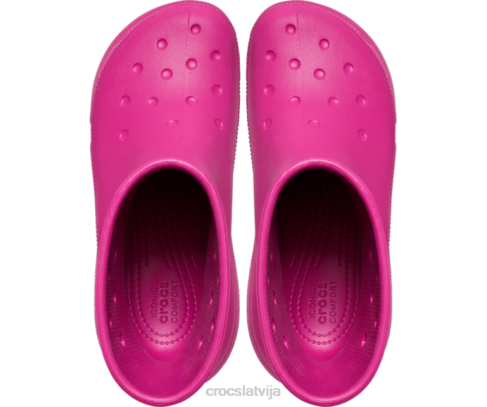 simpātiju zābaks sievietes Crocs kurpes N46T208 fuksijas jautrība
