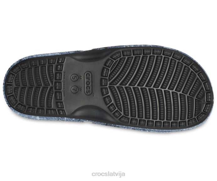 klasisks hiperreāls slaids vīriešiem Crocs kurpes N46T470 multi/melns