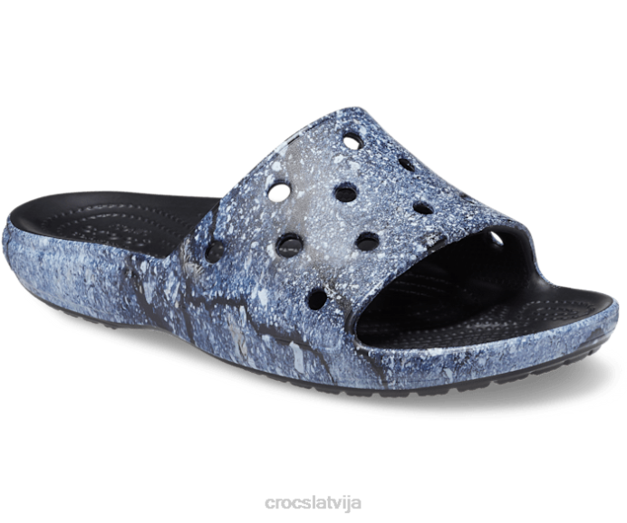 klasisks hiperreāls slaids vīriešiem Crocs kurpes N46T470 multi/melns