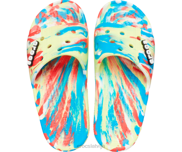 klasisks marmora slidkalniņš vīriešiem Crocs kurpes N46T466 sērs/multi