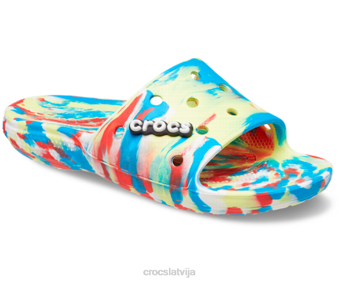 klasisks marmora slidkalniņš vīriešiem Crocs kurpes N46T466 sērs/multi