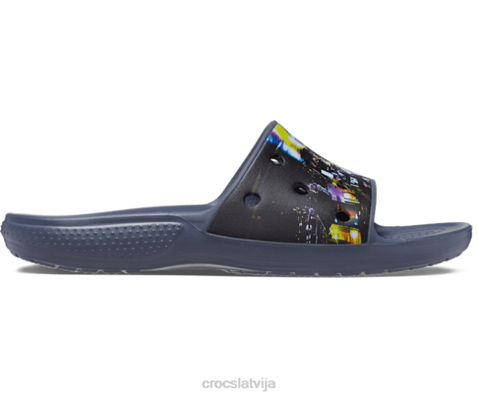 klasisks meta scape slaids vīriešiem Crocs kurpes N46T468 melns/multi