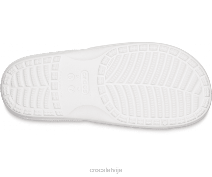 klasisks tie-dye grafiskais slaids vīriešiem Crocs kurpes N46T474 balts/multi